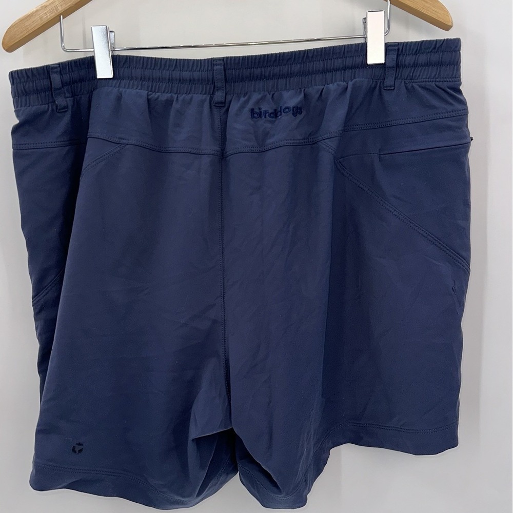 Bird Dogs Shorts Mens XXL 2XL 5" Navy Blue Lined Performance Gym Running Casual